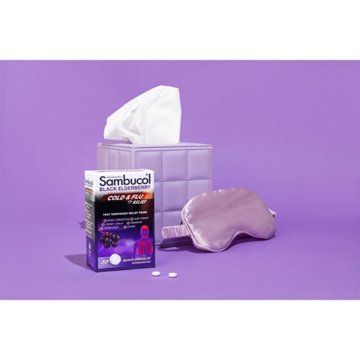 Sambucol Black Elderberry Homeopathic Cold & Flu Relief Quick Dissolve Tablets, 30 ct