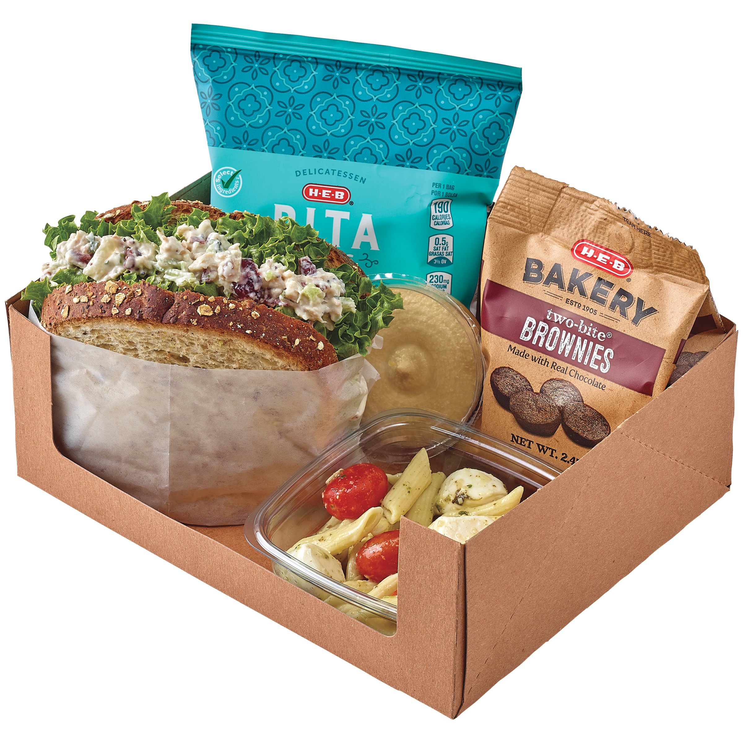 H-E-B Deli Carryout Catering Boxed Lunch - Rotisserie Chicken Salad ...
