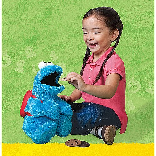 sesame street count and crunch cookie monster plush