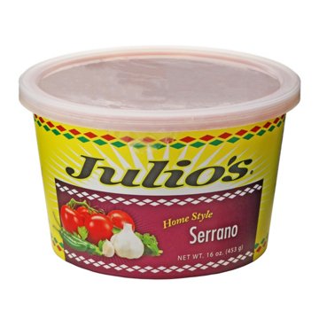 Julio's Fresh Home Style Serrano Salsa, 16 oz
