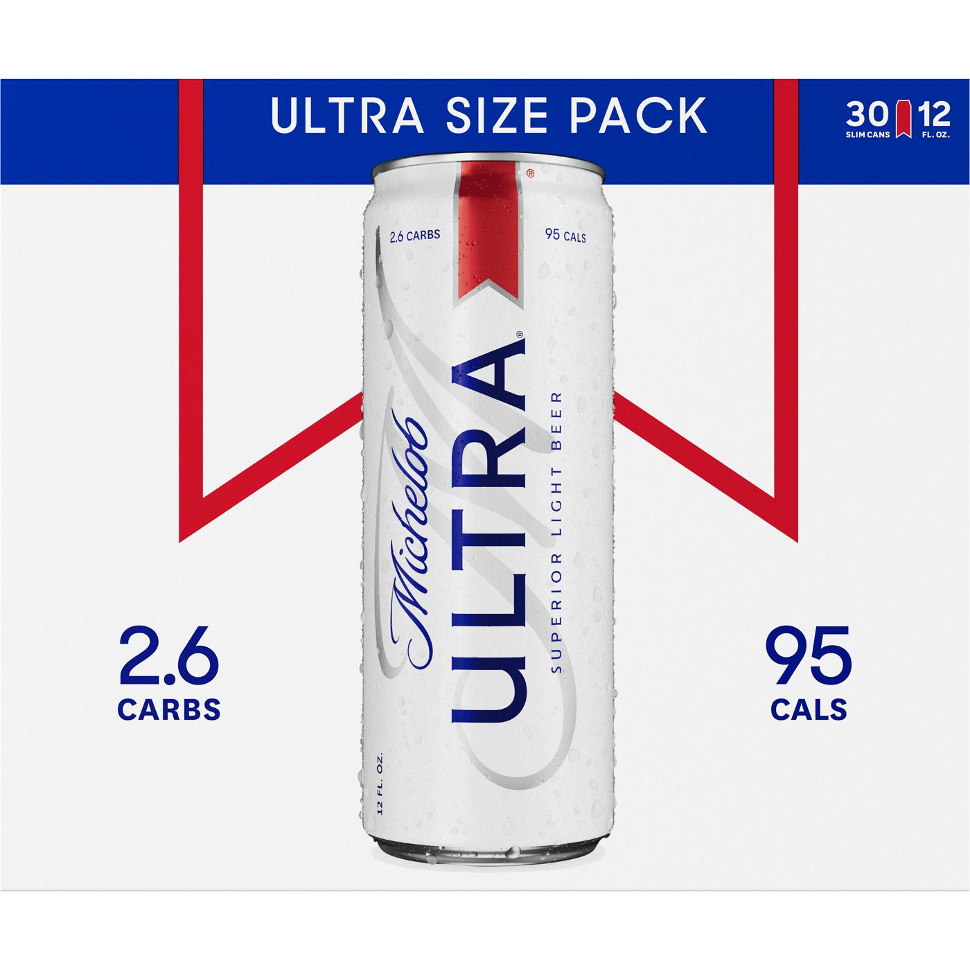 Michelob Ultra Beer 12 oz Slim Cans; image 2 of 2