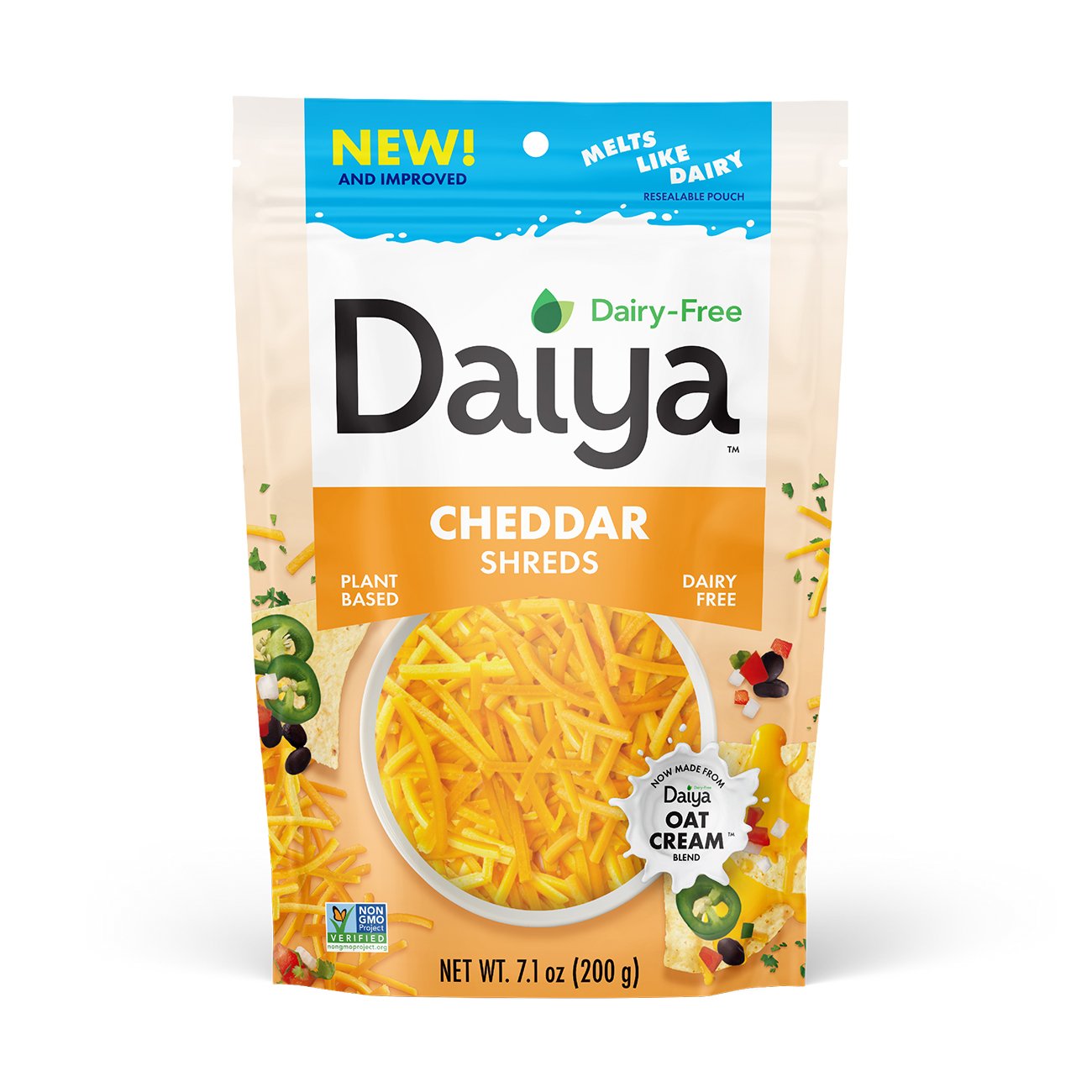 Daiya Dairy Free Cheddar Style Shreds Shop Cheese At H E B