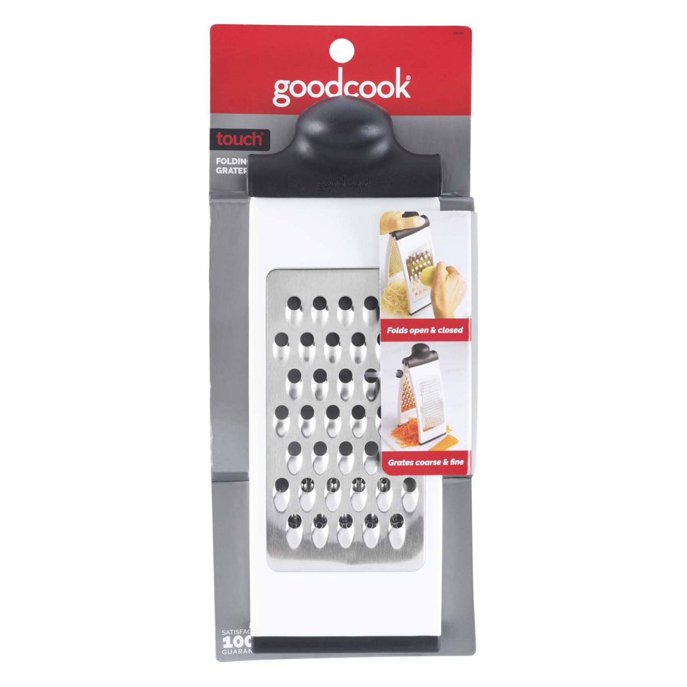 Cooking Light Multi Grater, Multifunctional for Cheese, Fruits and Veggies, Folding Grater Zester for Easy Storage, Medium and Coarse, Black