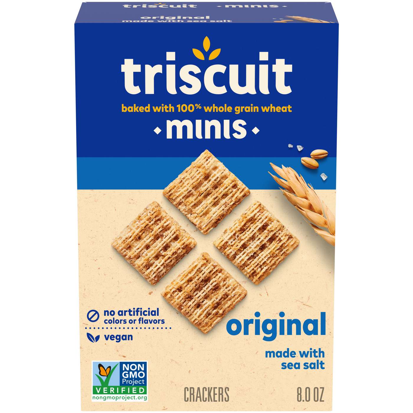 Triscuit Minis Original Whole Grain Wheat Crackers; image 1 of 10