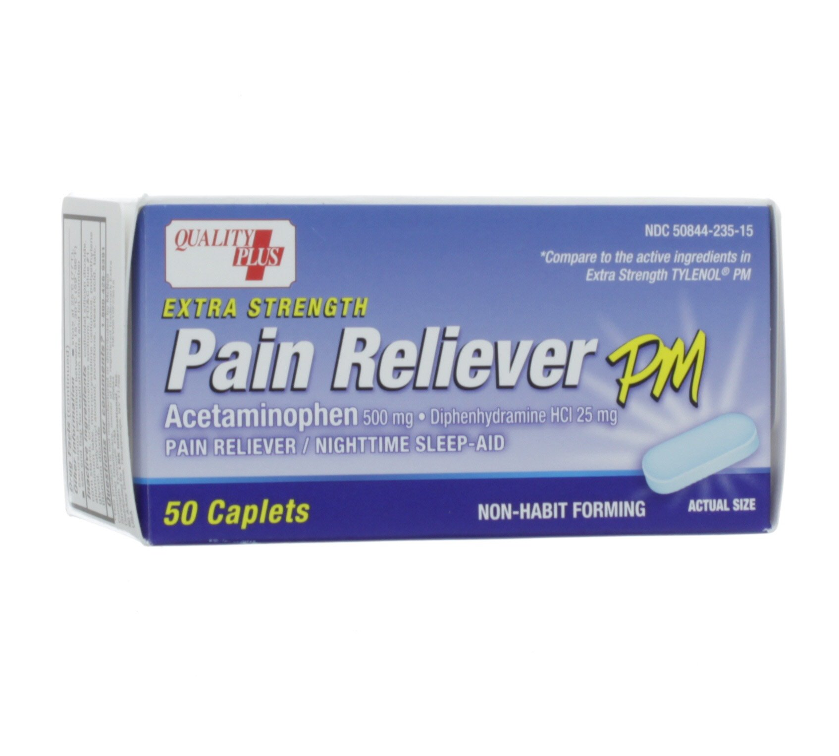 Quality Plus Extra Strength Pain Reliever PM Shop Pain Relievers at HEB