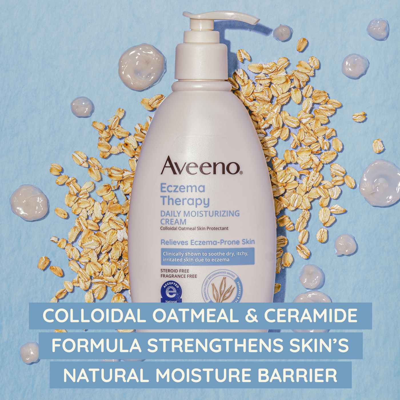 Aveeno Eczema Therapy Daily Moisturizing Cream; image 4 of 6