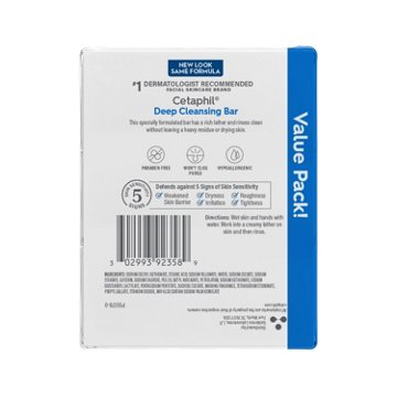 Cetaphil Deep Cleansing Bar 3 pk