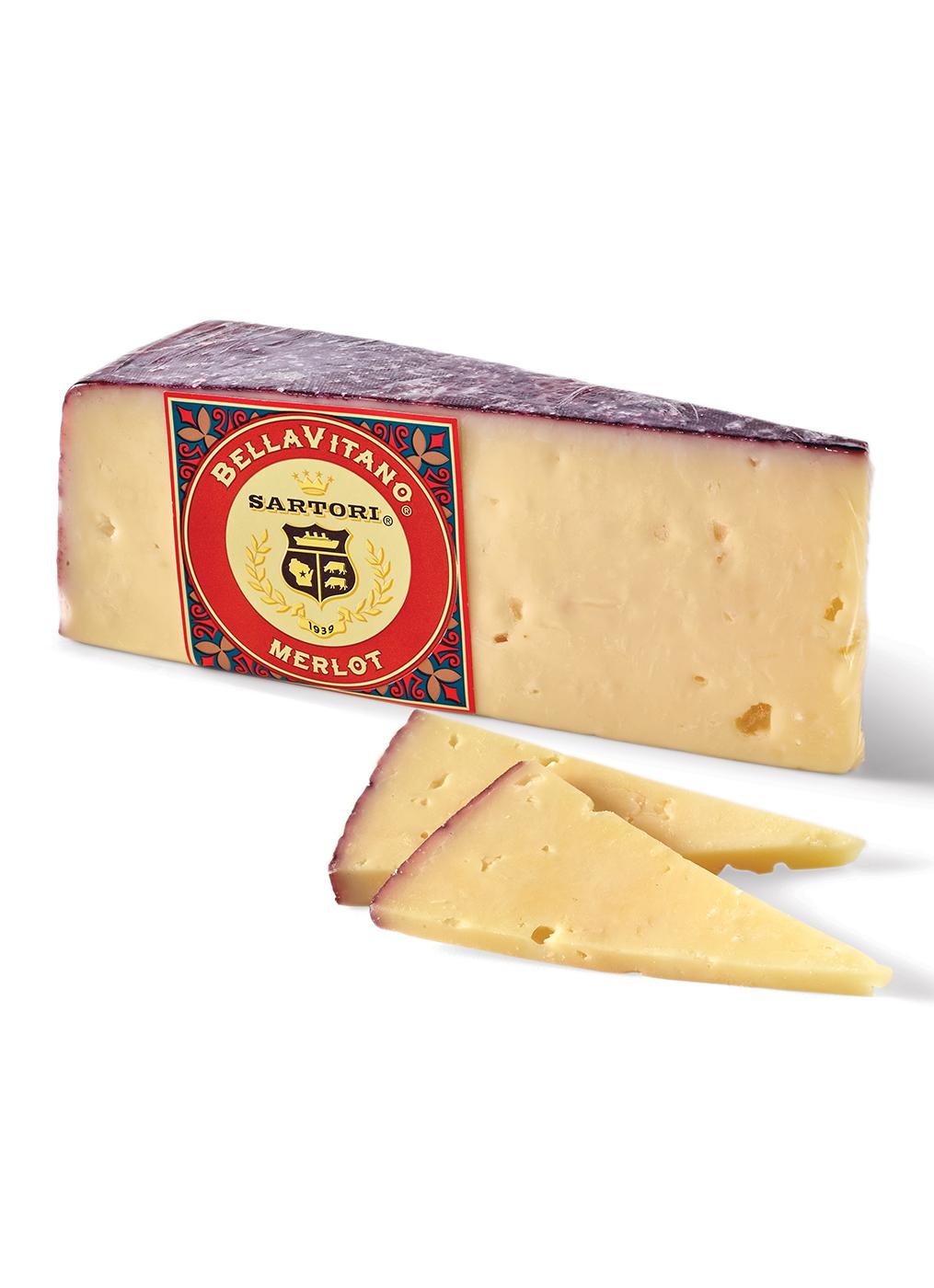 Sartori Merlot BellaVitano Cheese Wedge; image 1 of 3