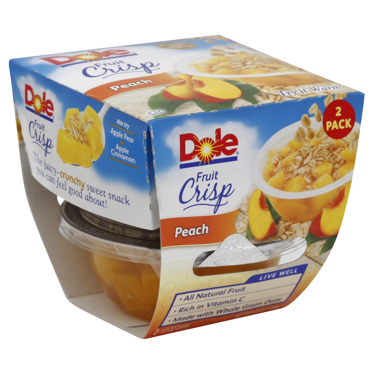 Dole Peach Fruit Crisp 2 CT Shop Fruit at HEB
