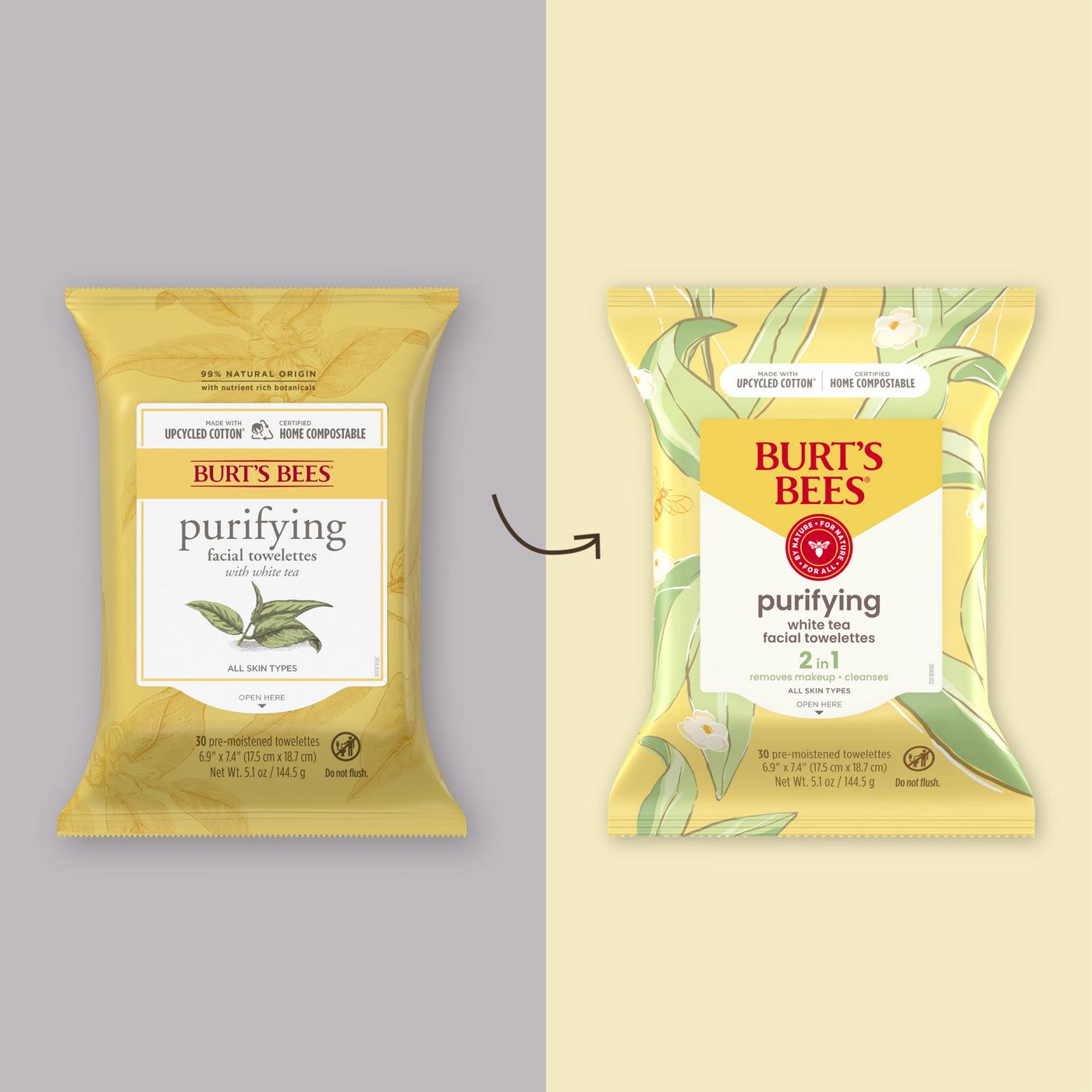 Burt's Bees Purifying Facial Towelettes - White Tea; image 4 of 12