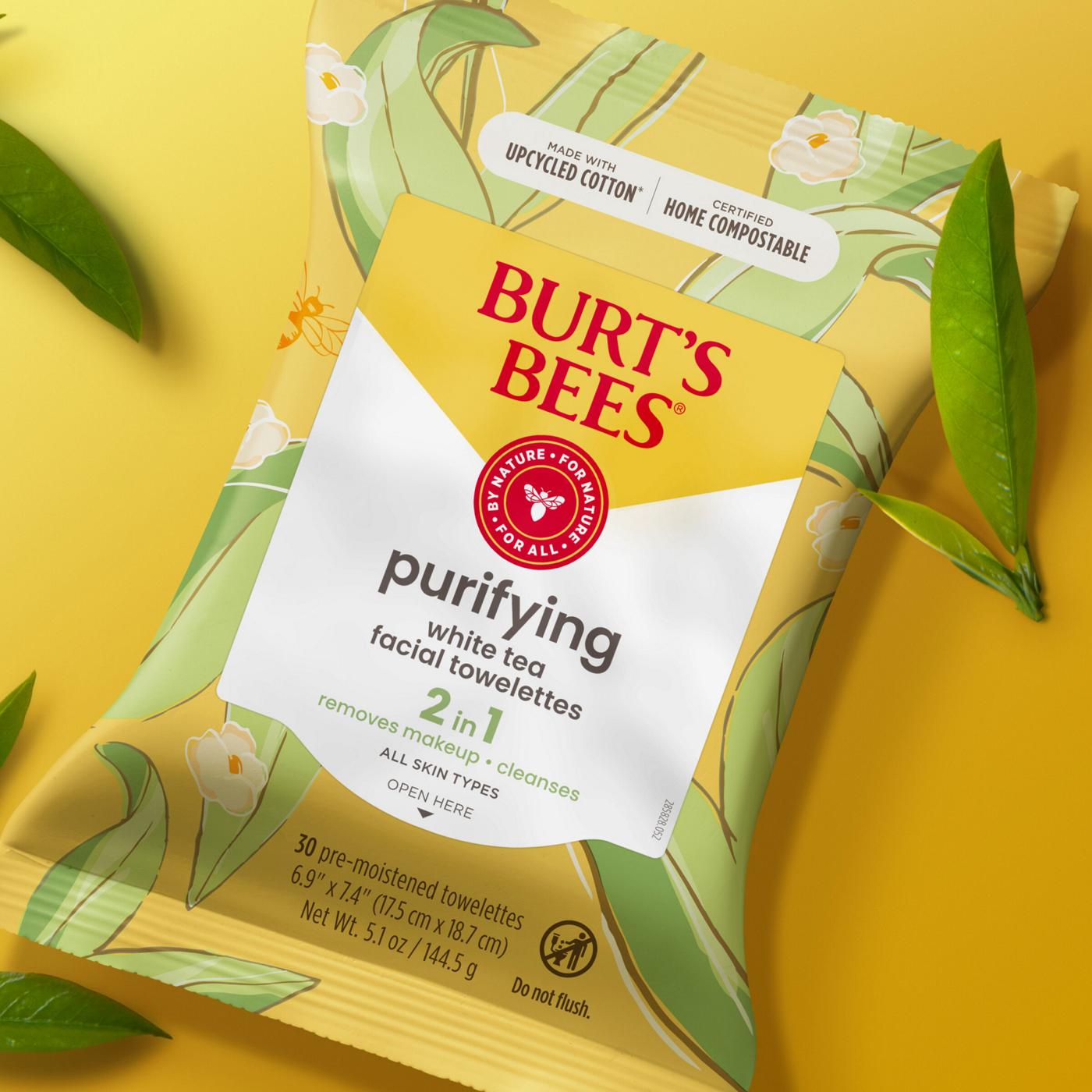 Burt's Bees Purifying Facial Towelettes - White Tea; image 5 of 12