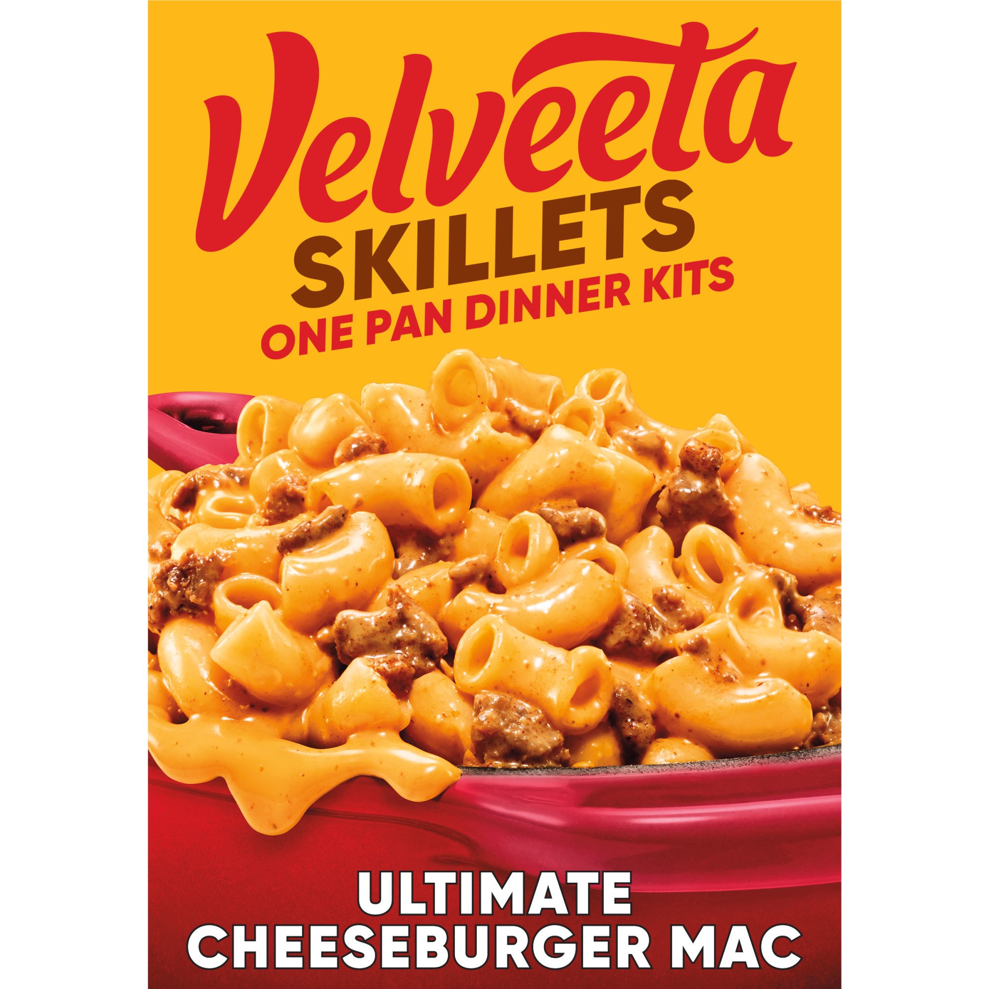 Kraft Velveeta Skillets Ultimate Cheeseburger Mac Dinner Kit Shop Pantry Meals At H E B