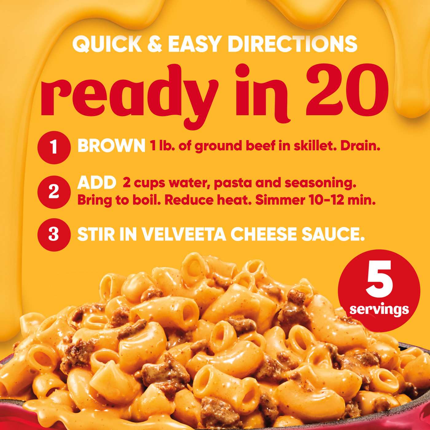 Velveeta Velveeta Skillets Ultimate Cheeseburger Mac Dinner Kit Shop