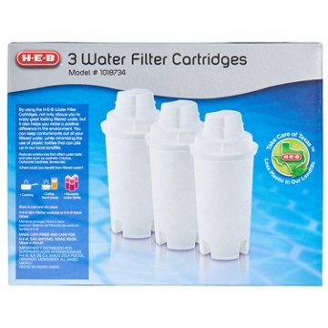 H-E-B Replacement Water Filter Pitcher Cartridges, 3 ct