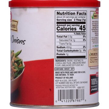 H-E-B French Fried Onions, 6 oz