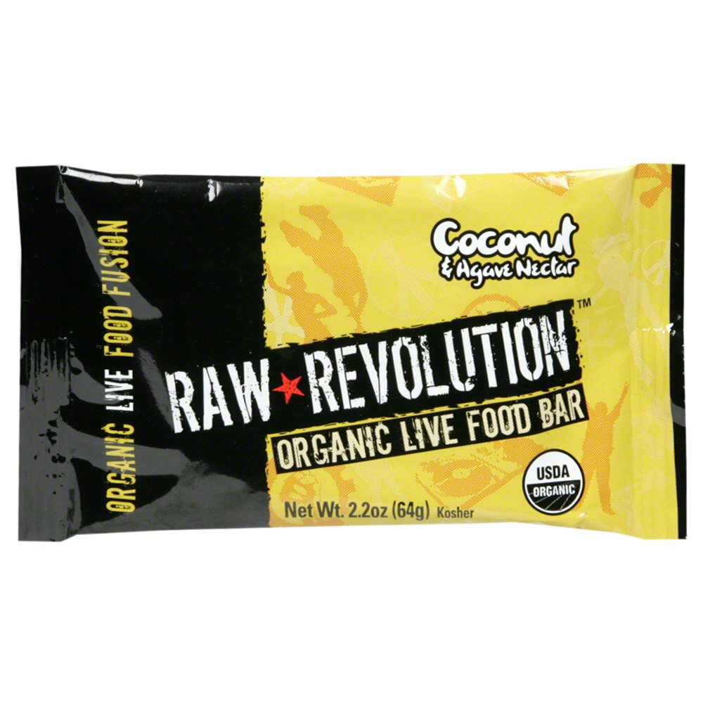 Raw Revolution Coconut and Agave Nectar Organic Live Food Bar Shop