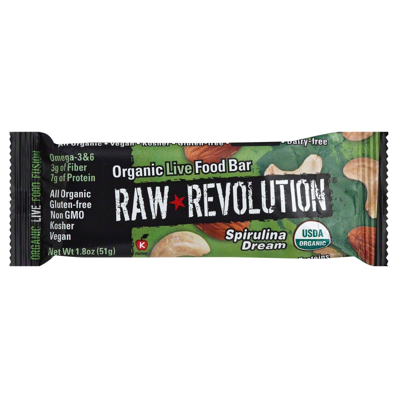 Raw Revolution Spirulina Dream Organic Live Food Bar Shop Granola