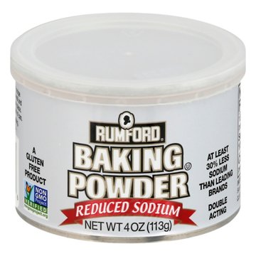 Rumford Reduced Sodium Baking Powder, 4 oz