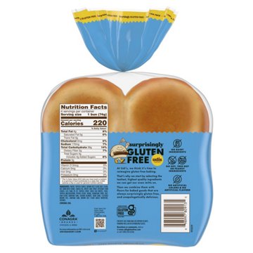 Udi's Gluten Free Classic Hamburger Buns, 4 ct
