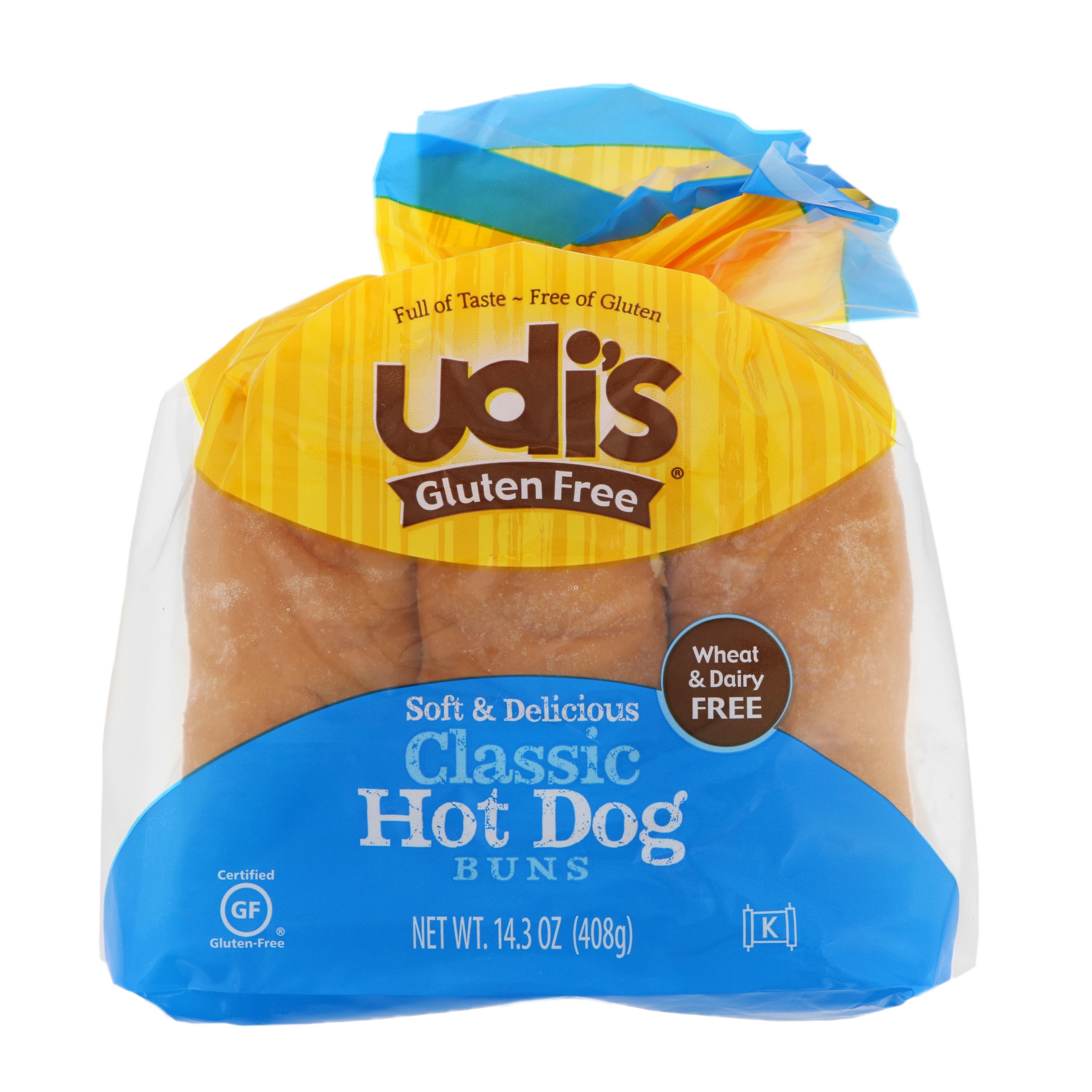 Udi's Gluten Free Classic Hot Dog Buns