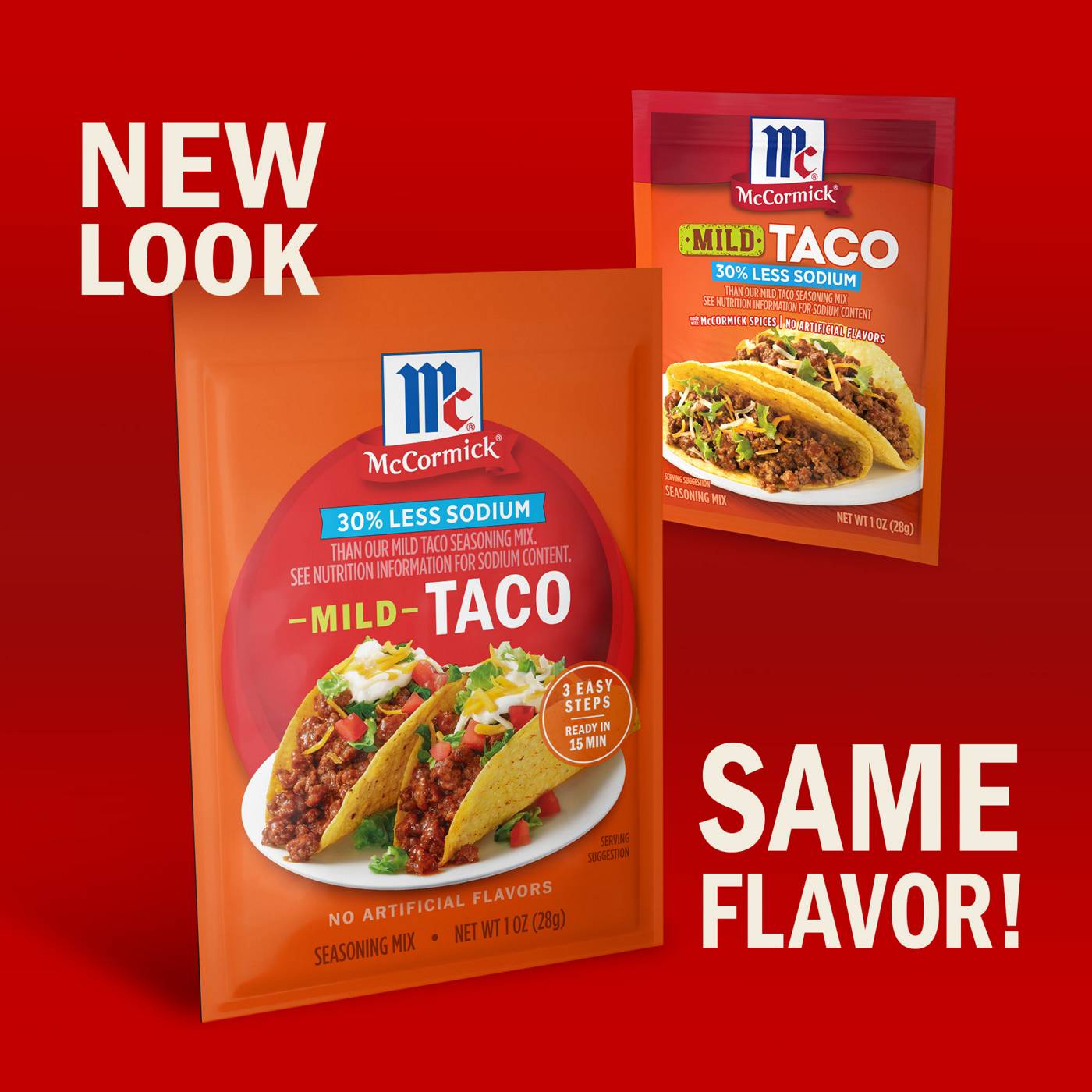 McCormick 30% Less Sodium Mild Taco Seasoning Mix; image 5 of 7