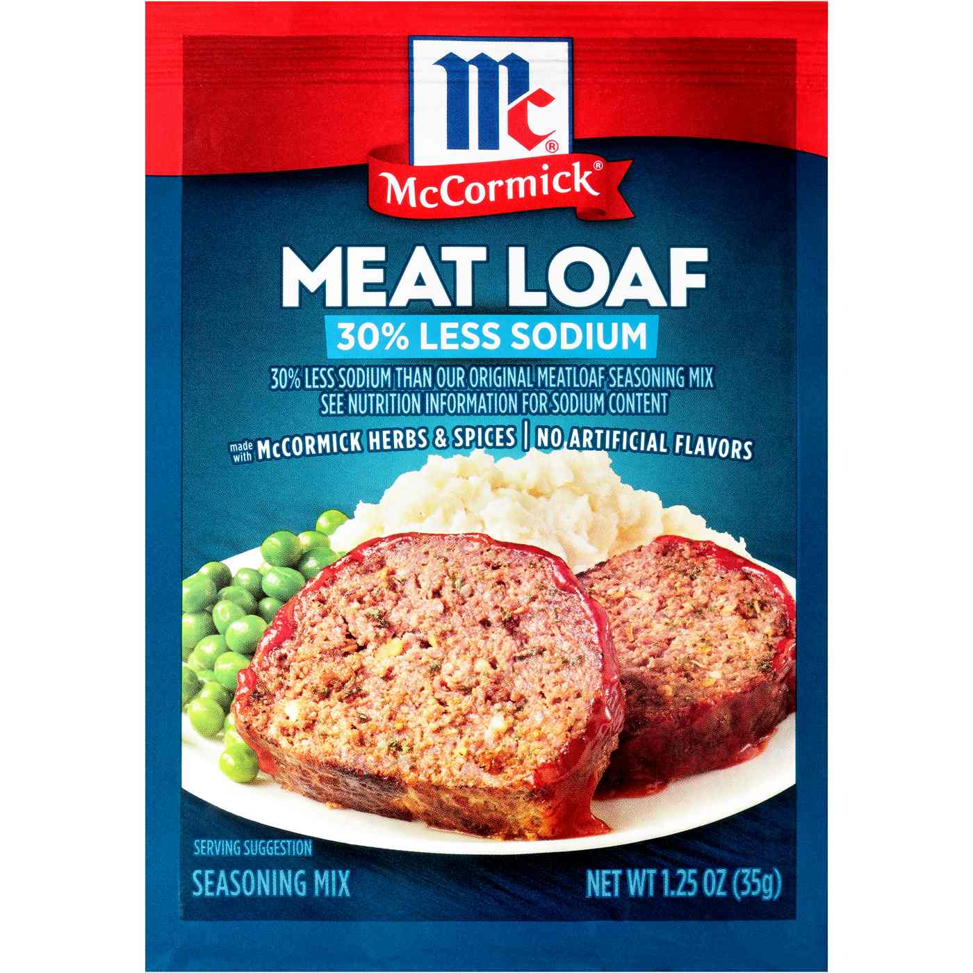 McCormick 30% Less Sodium Meat Loaf Seasoning Mix; image 1 of 9