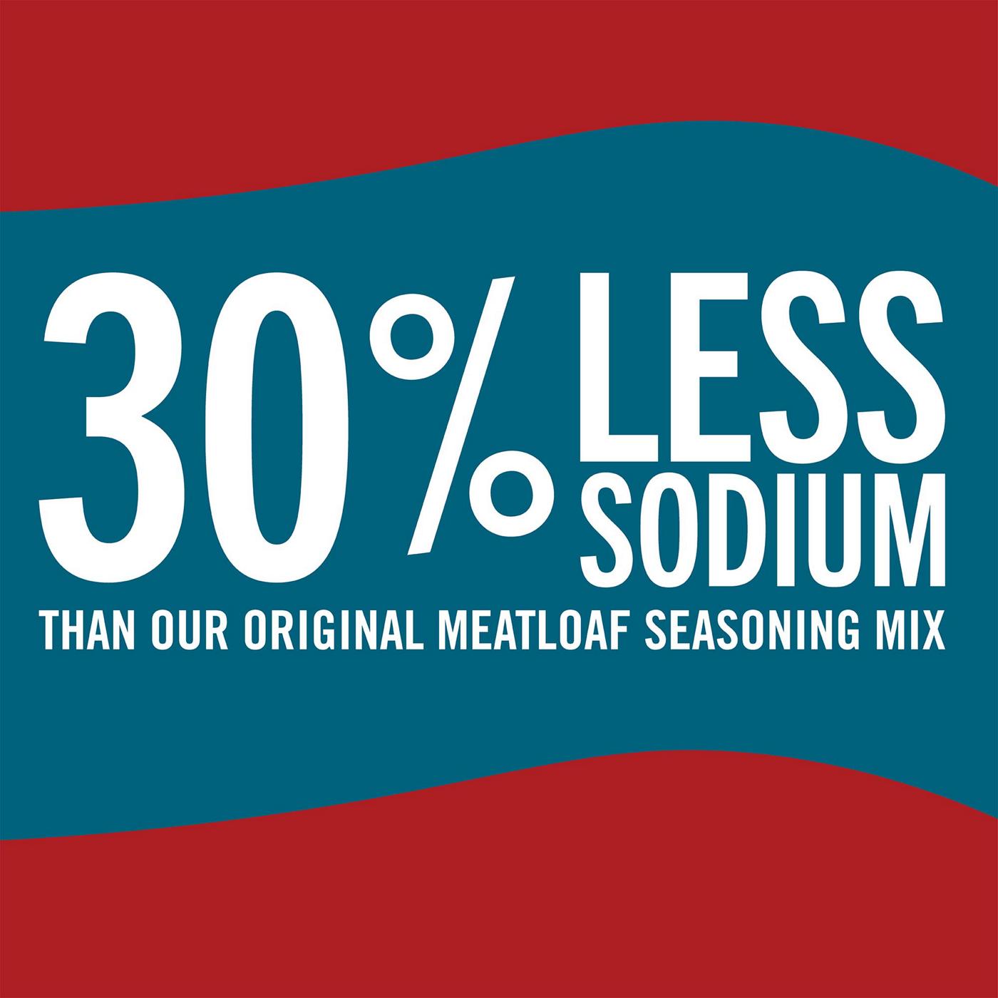 McCormick 30% Less Sodium Meat Loaf Seasoning Mix; image 2 of 9