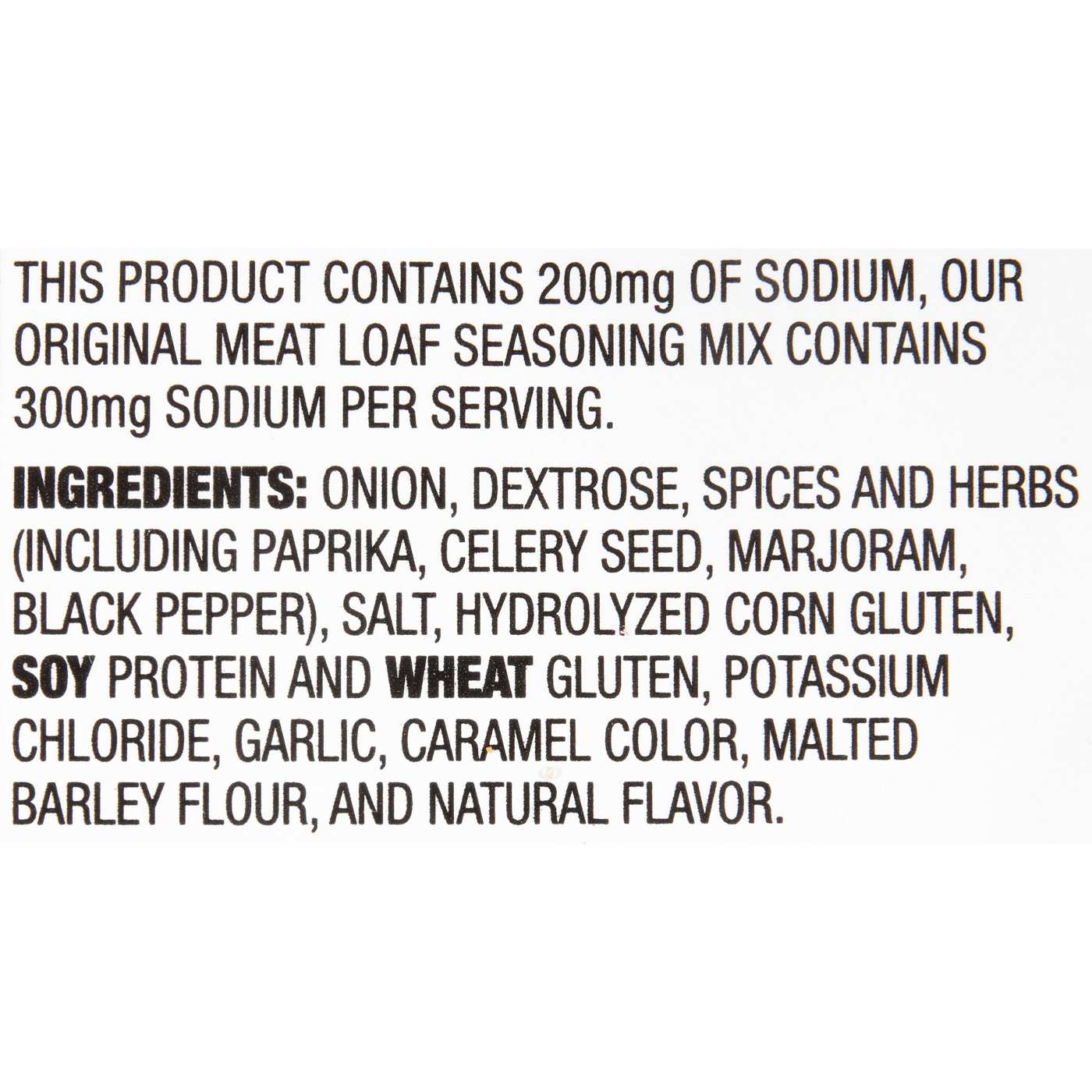 McCormick 30% Less Sodium Meat Loaf Seasoning Mix; image 6 of 9