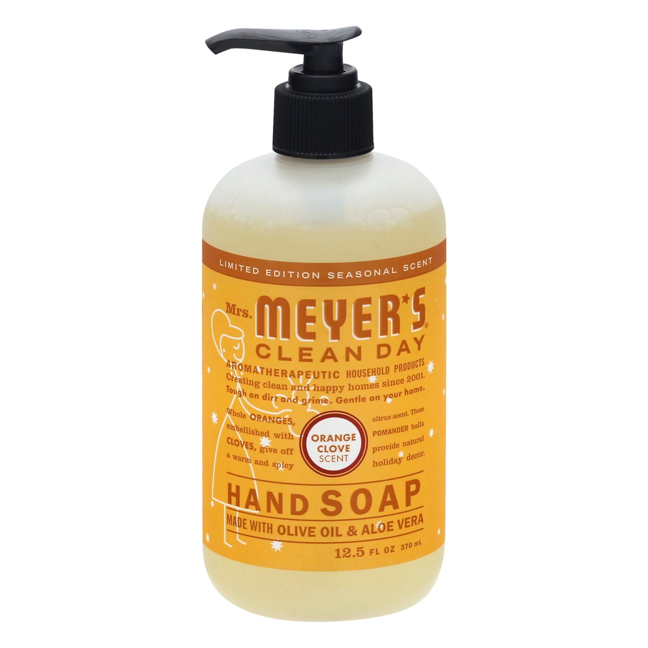 Mrs. Meyer's Clean Day Orange Clove Scent Hand Soap Shop Hand & bar