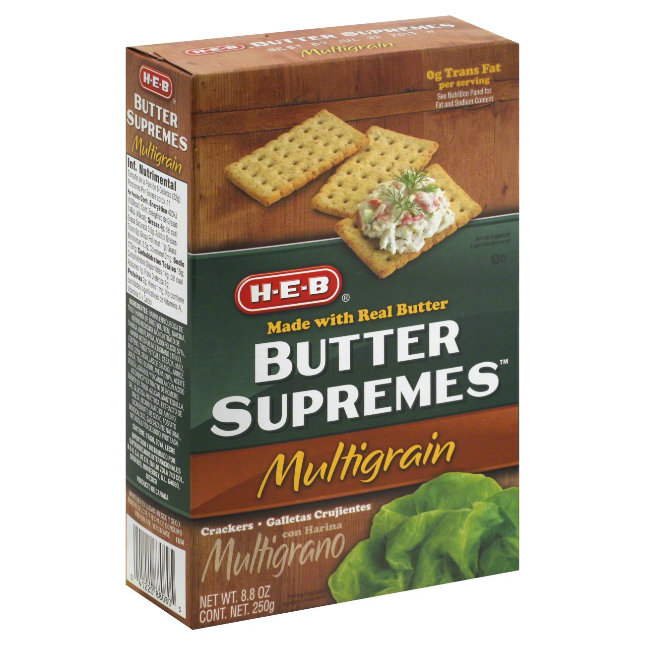 HEB Butter Supremes Multigrain Crackers Shop Crackers & breadsticks at HEB