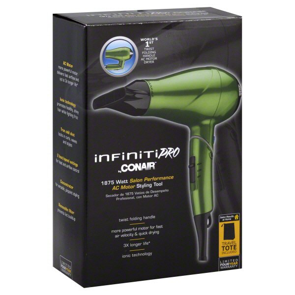 Infiniti pro conair outlet 1875 watt hair dryer