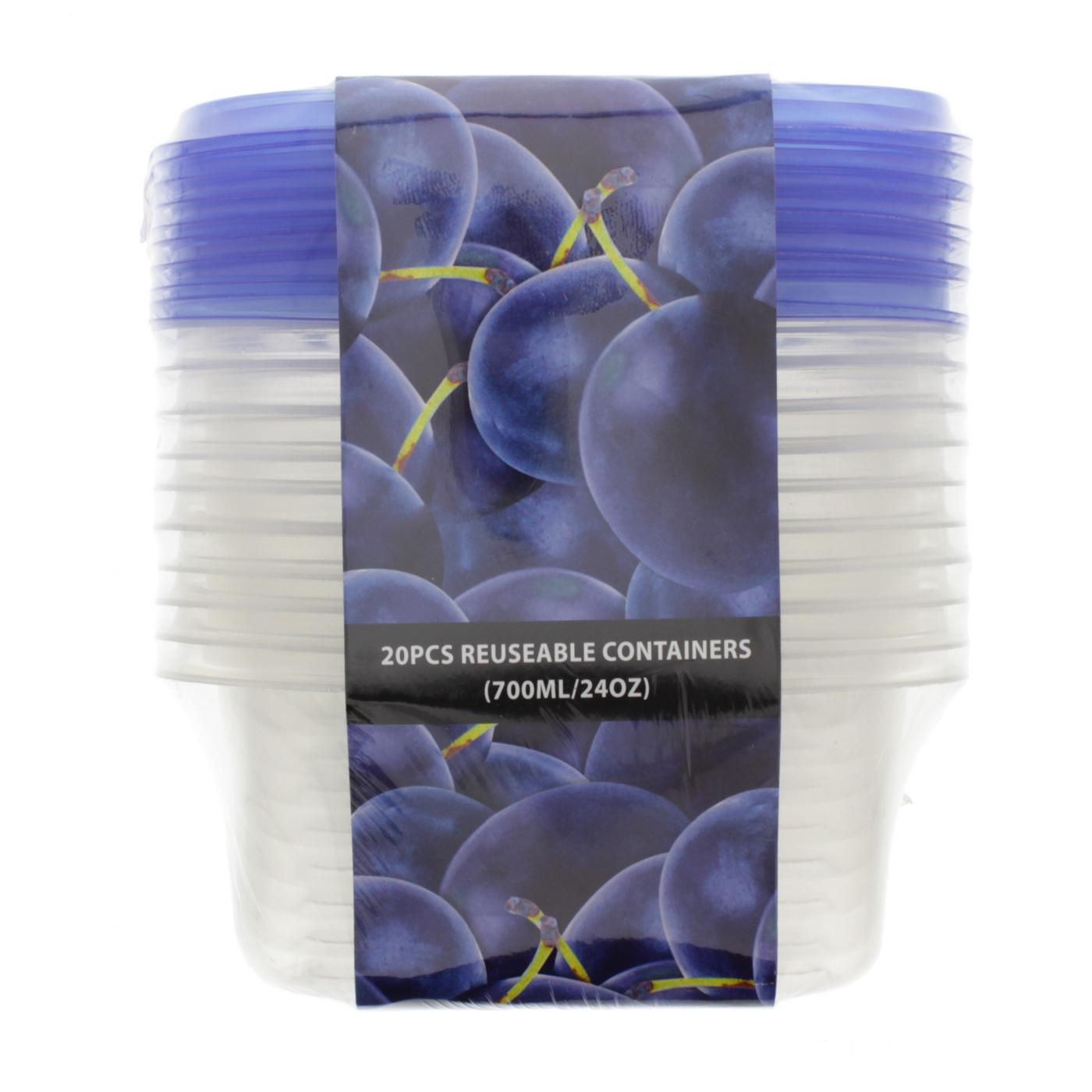 American Maid Rectangular Food Storage Containers with Lids, Assorted