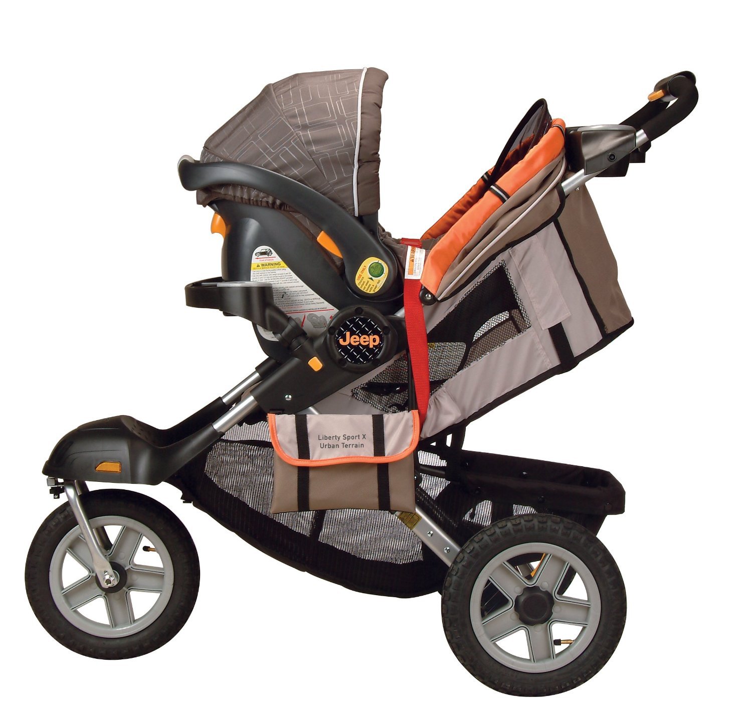 Jeep stroller with outlet speakers