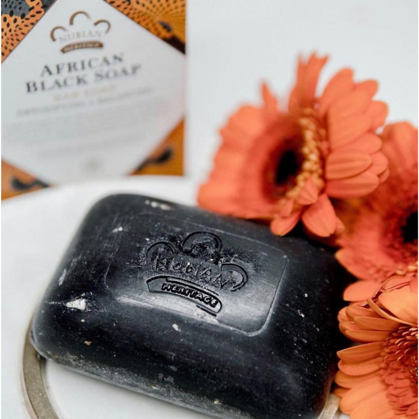 Nubian Heritage African Black Soap Detoxifying Bar Soap; image 6 of 6