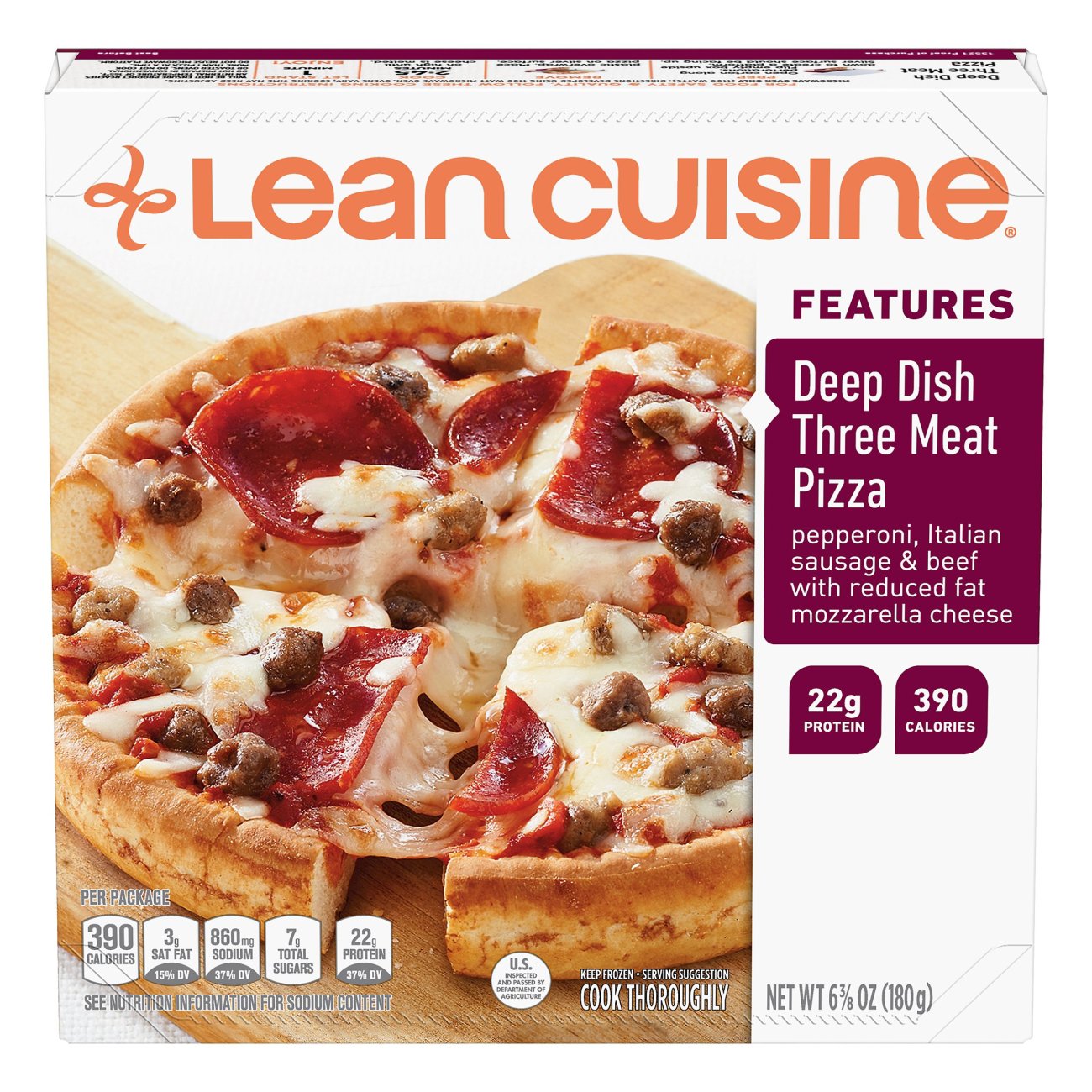 Lean Cuisine Comfort Deep Dish Three Meat Pizza Shop Pizza at HEB