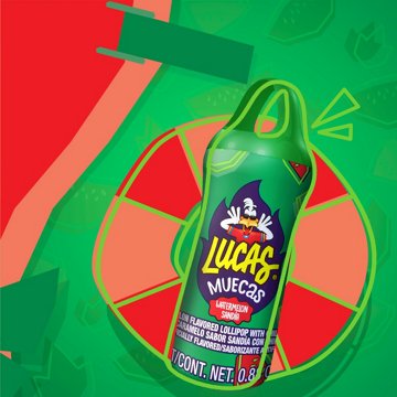 Lucas Muecas Watermelon Lollipop with Chili Powder Candy