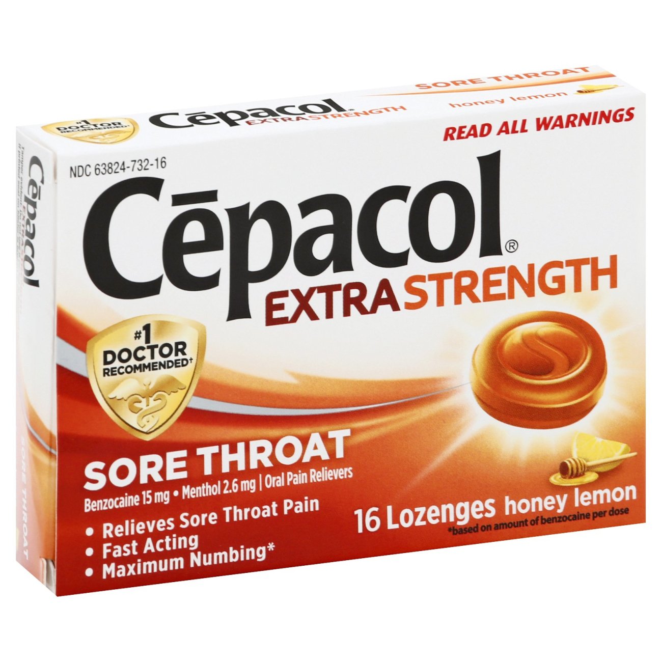 Cepacol Sore Throat Oral Pain Reliever Honey Lemon Lozenges Shop Cough Cold Flu At H E B