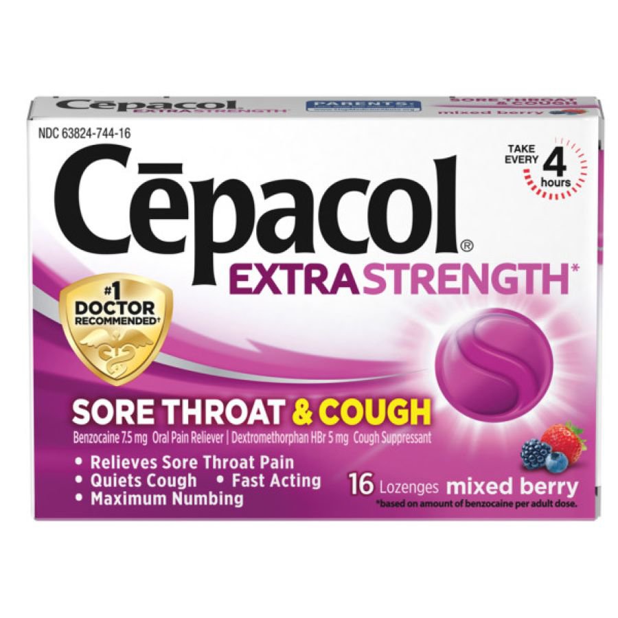 Cepacol Sore Throat And Cough Oral Pain Reliever/Cough Suppressant