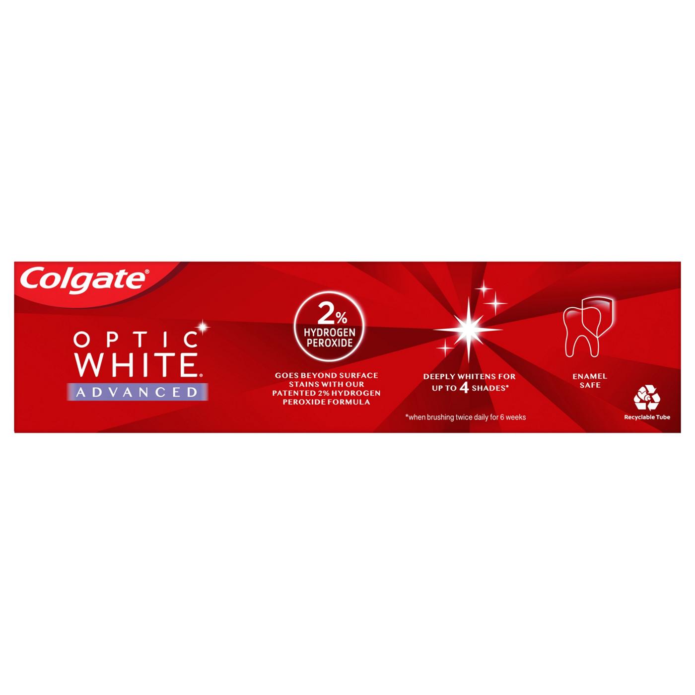 Colgate Optic White Advanced Anticavity Toothpaste - Sparkling White; image 4 of 11
