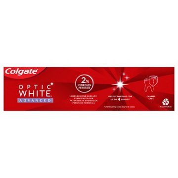 Colgate Optic White Advanced Anticavity Toothpaste - Sparkling White, 4.5 oz