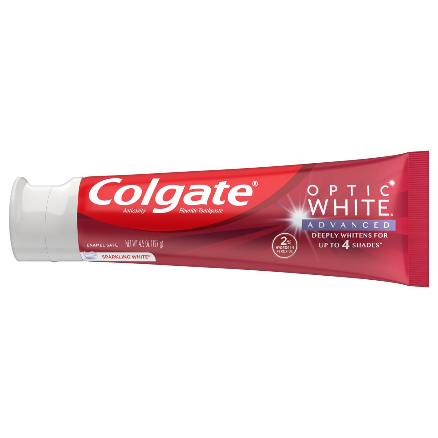 Colgate Optic White Advanced Anticavity Toothpaste - Sparkling White; image 9 of 11