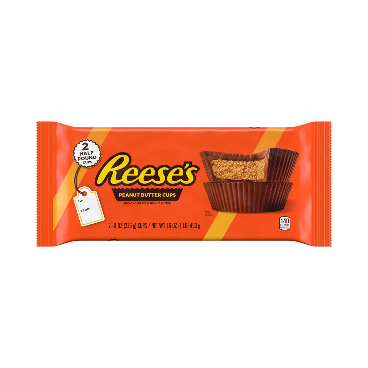 Reese's Half-Pound Peanut Butter Cups Christmas Candy; image 1 of 7