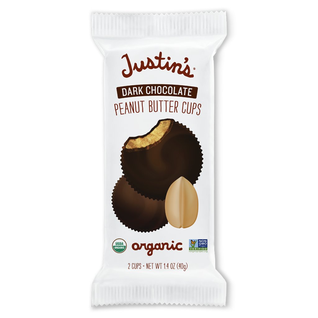 Justin's Organic Dark Chocolate Peanut Butter Cups - Shop Candy at H-E-B