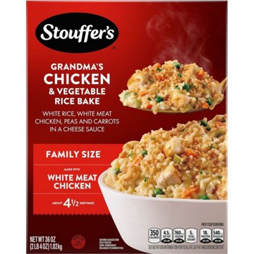 Stouffer's Grandma's Chicken And Vegetable Rice Bake Frozen Meal