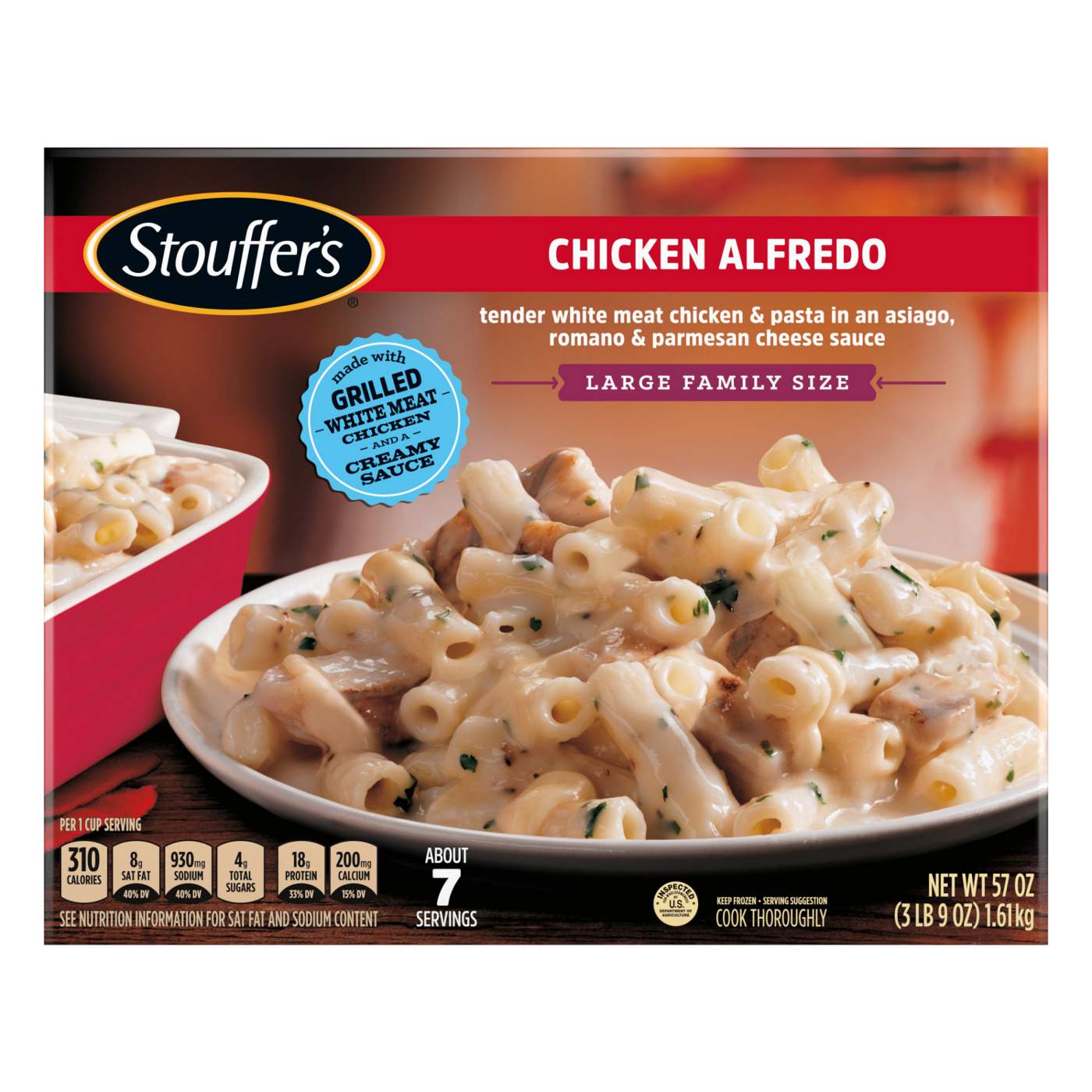 Stouffer's Frozen Chicken Alfredo - Large Family-Size; image 1 of 6