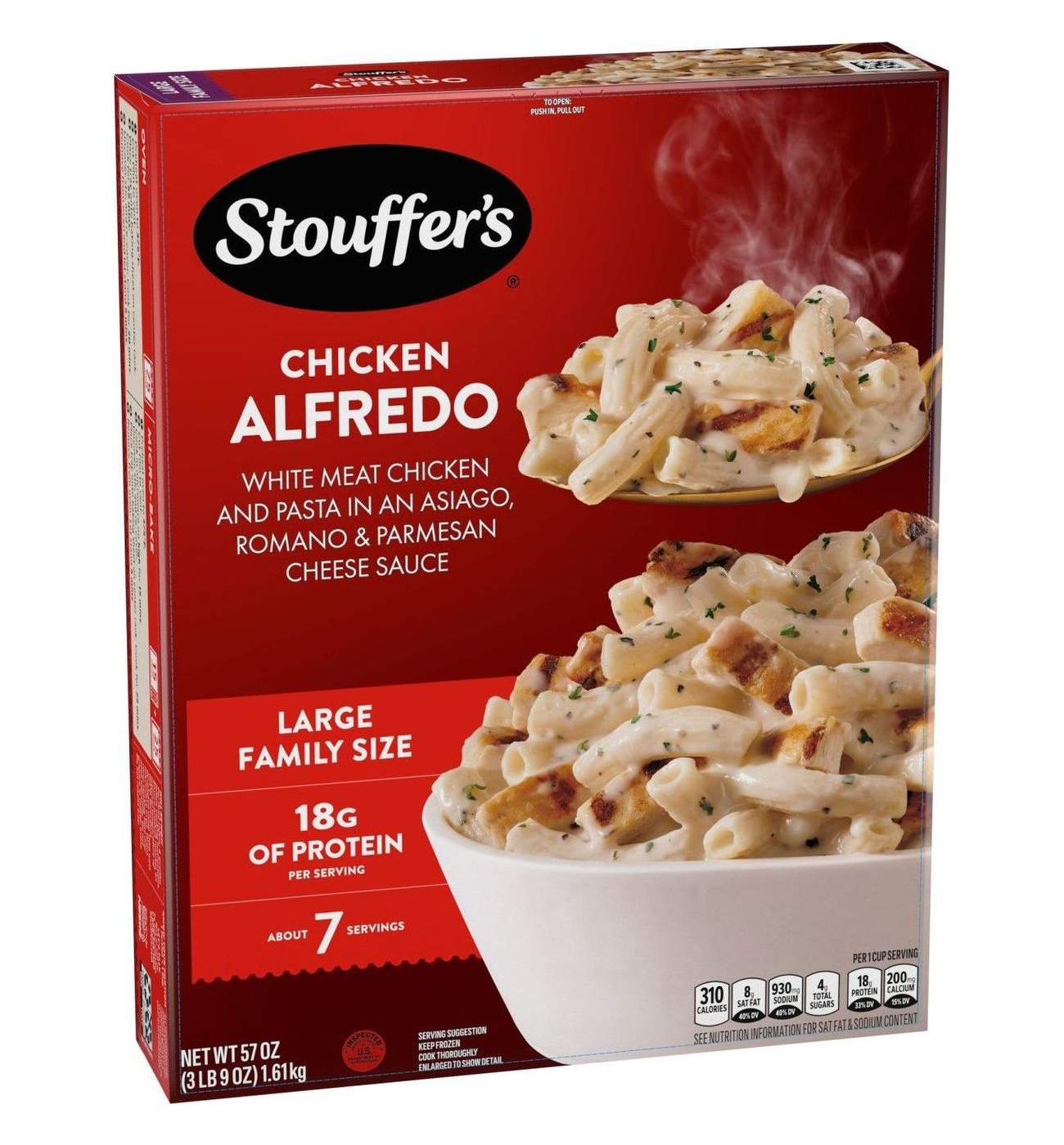 Stouffer's Chicken Alfredo Pasta Frozen Meal; image 3 of 8
