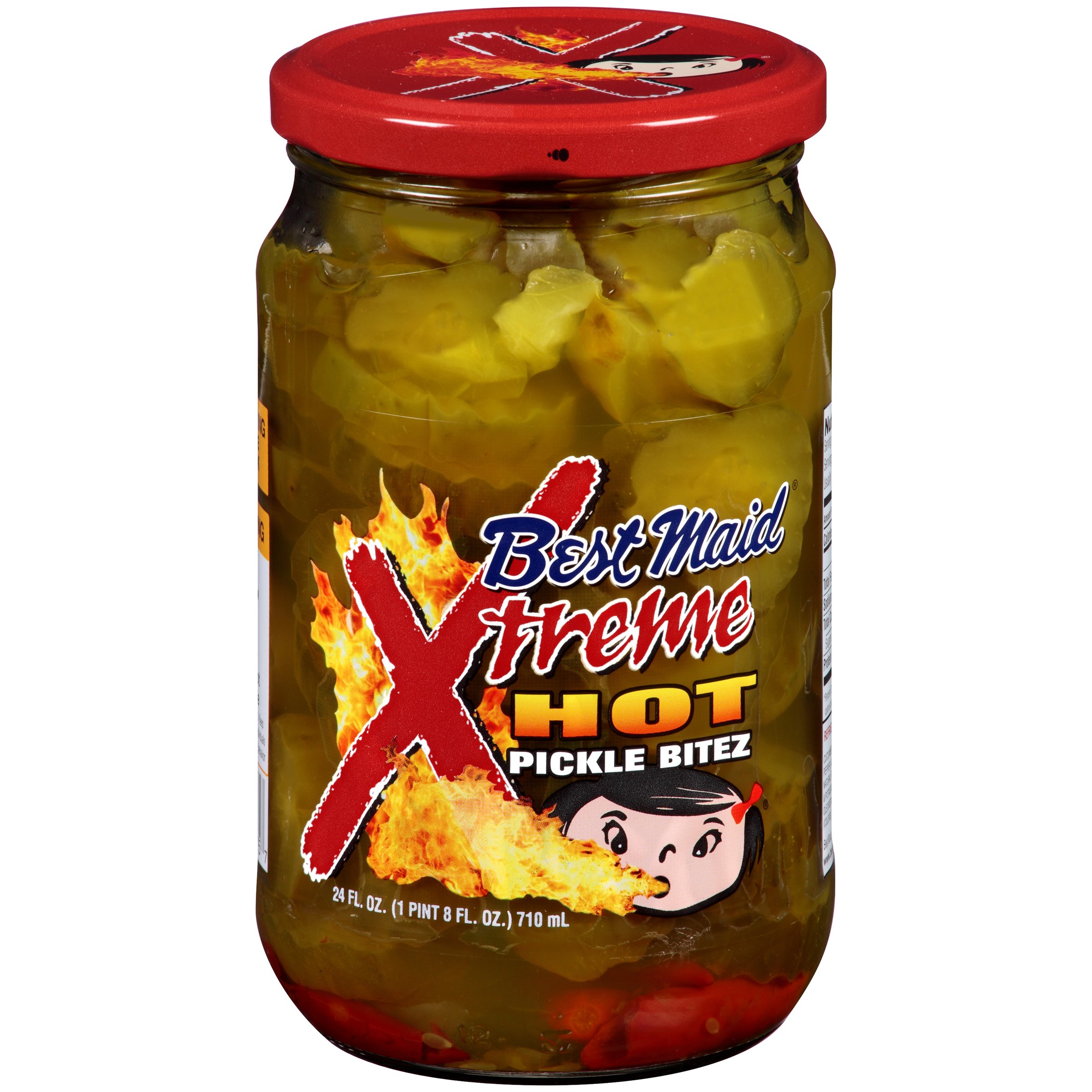 みみぶぅ Beastinger Extreme TKSS-64ML Best Maid Xtreme Hot Pickle Bitez, 24 oz | Joe V's Smart Shop