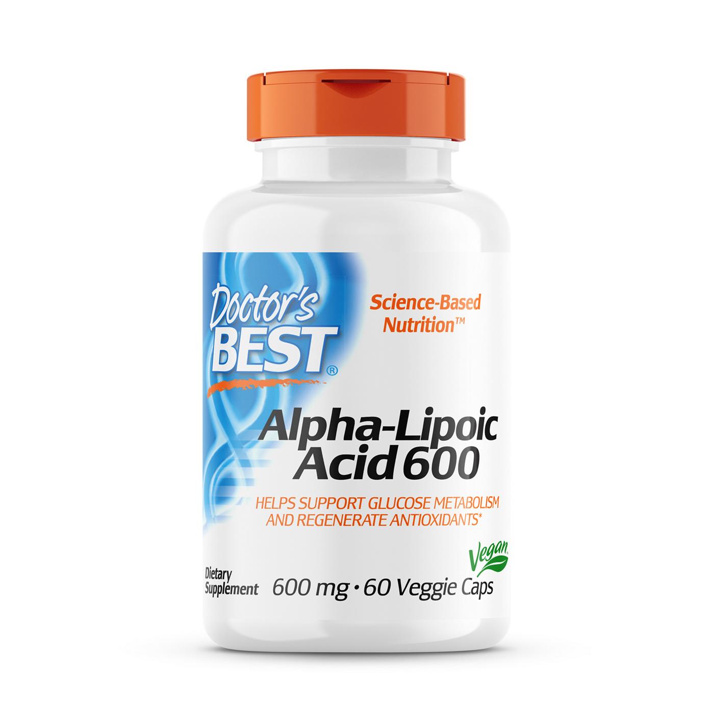 Doctor's Best Alpha-Lipoic Acid 600mg; image 1 of 2