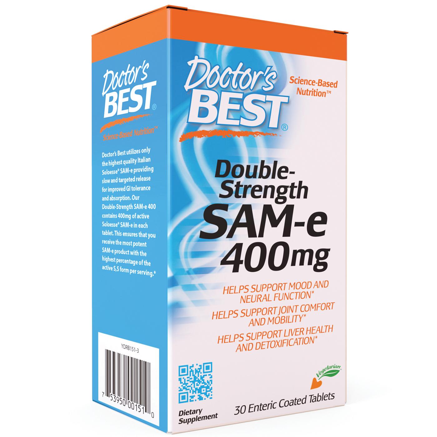 Doctor's Best Double Strength Sam-E 400 mg Tablets; image 1 of 2