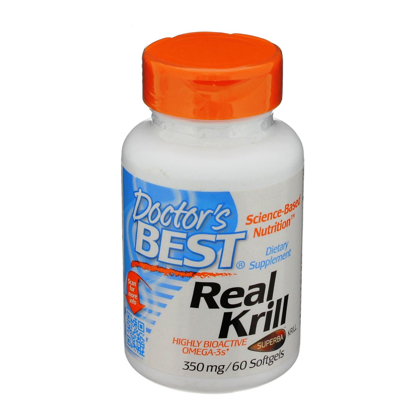 Doctor's Best Real Krill 350 mg Softgel Capsules; image 1 of 2